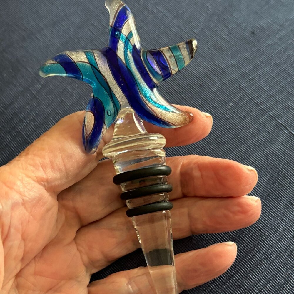 Murano Art Deco Collection Wine Bottle Stoppers